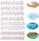 Kunststoff Prägeform Kuchen Fondant Prägeform 8 Stück Fondant Kuchen Schablone Kuchen Dekoration Schablonen Flammen/Wellen/Gras/Eiszapfen Form für Fondant und Kuchendekoration