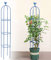 6 Fuß hohes Gartenspalier für Kletterpflanzen Kalolary Garden Tower Obelisk Rankgitter Rostfreies Metall Topfpflanzen Kletterhilfe für Indoor Outdoor Blumen Gemüse Obst Reben Support (Blau)