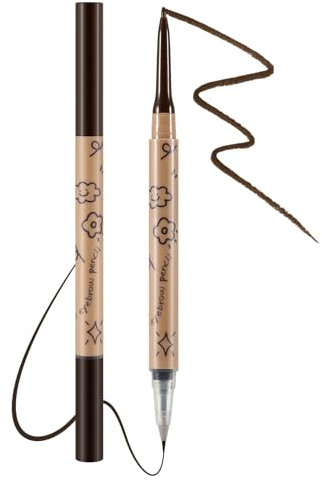 Apooliy Crayon à sourcils liquide, Stylo à sourcils, Crayon à sourcils imperméable, Eyeliner longue durée, Applicateur pour créer des sourcils naturels sans effort