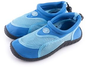 R-ISLAND Vattensko för barn, snabbtorkande, unisex, storlek 30–35, halkfri, perfekt för flod, strand, pool, Blå, 35 EU