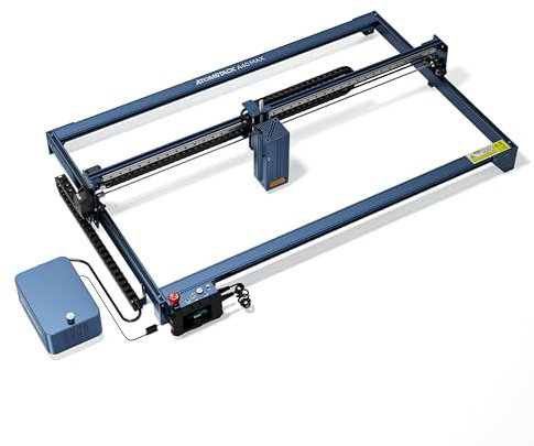 ATOMSTACK A40 Max Lasergravyrmaskin, 210 W CNC-lasergravyrmaskin, 24 W/48 W lasergravyrmaskin med luftstöd, one touch-växling av gravyr/skärläge, för trä, metall, akryl