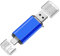 64GB USB C Flash Drive, Dual-Interface USB-A&USB-C 2.0 2 in 1 Type C+USB 2.0 Drive Memory Stick, USB 2.0 Stick for Smartphones, Tablets, Macs and Computers, Blue