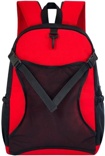 Brxmpn Mochila Roja De Sparring, Ligera, para Karate, Taekwondo, Kickboxing, Bolsa De Viaje De Gran Capacidad, Organizador De Equipo De Artes Marciales para Uniformes, Zapatos, Guantes Y Protectores.