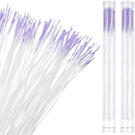 WESIEVYA Fil de Nettoyage pour Piercings D'oreilles et Anneaux Nasaux 360pcs en Coton Fin avec Tube de Rangement, Outil Jetable pour Soins Post-perçage Quotidiens