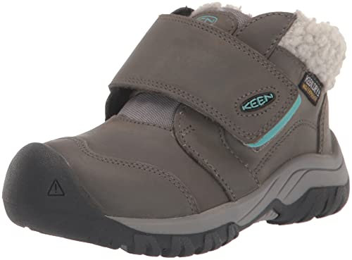 KEEN Kinder Kootenay 4 Mid Waterproof Stiefelette, Stahlgraues Porzellan, 34 EU