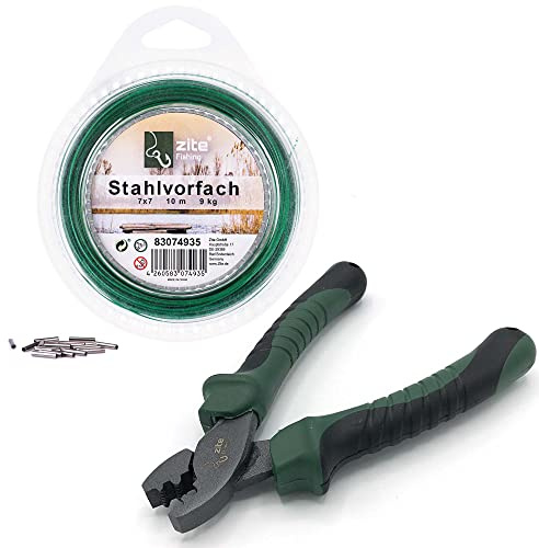 Zite Fishing Quetschhülsenzangen-Set/Klemmhülsen-Zange + Stahlvorfach