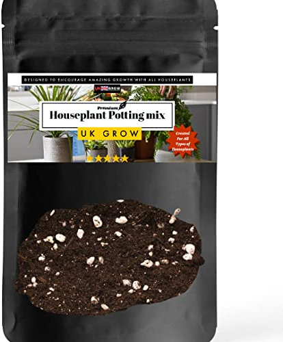 UK GROW 2L Houseplant Potting Mix (Enriched with Perlite) Specialist Growth Technology Mimicing Natural Growth on the Westland for Optimum Growth (2L)
