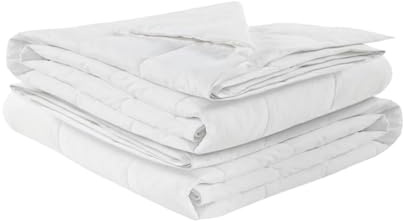 GLHOME Piumino 4 Stagioni Bianco in Microfibra - Composta da 2 Piumini Uniti con Bottoni per Estate Primavera Inverno - 100% Microfibra Anallergica, Traspirante e Antiacaro (Singolo)