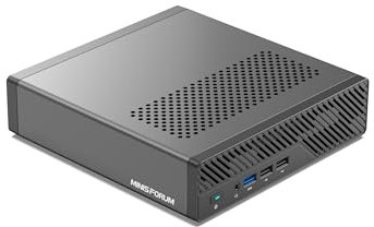 MINIS FORUM MS-01 Mini Workstation Intel Core i9-13900H (vPro Enterprise) Mini PC,2X 10Gbps SFP+/2X 2.5G RJ45/2x USB4/HDIM/1x PCIe4.0x16 slot/3x M.2 2280/22110/U.2 SSD,Pas de RAM/SSD