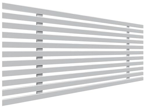 DHOME Testata in legno riciclato MDF stile giapponese Pallet Letto Pallet Raccordi inclusi (90cm, Bianco massiccio)