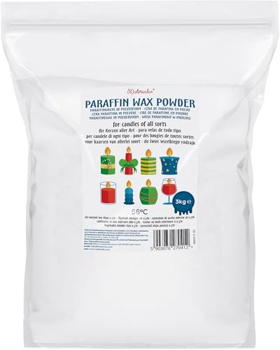 Cire de paraffine pour bougies (3 kg, forme en poudre)