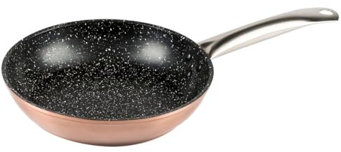 levitantes Sartén de cobre y aluminio forjado Ø22cm con diseño antiadherente ideal para cocinar y distribuir el calor de manera uniforme.