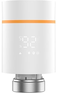 Yasorn Termostato Wi‑Fi 2,4 GHz per Radiatore con Manopola, Display LED e Controllo App, Compatibile Alexa/Tuya, Installazione Facile Casa & Ufficio, Programmazione Settimanale