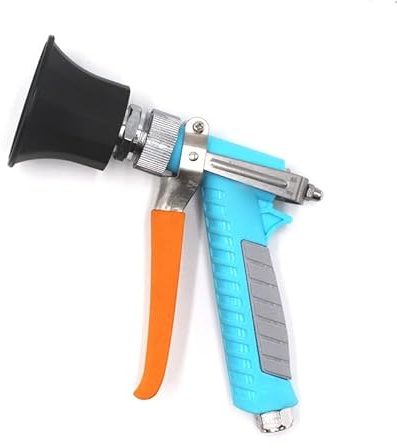 Gettimore Spruzzatore agricolo ad alta pressione da giardino per esterni per alberi da frutto e prati, plastica+rame, blu+nero