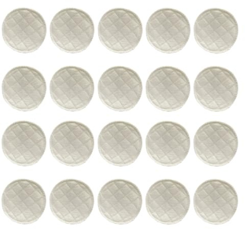 HOMSFOU Reusable Cotton Nursing Pads that Fit Perfectly 20pcs Washable Soft Breast Pads Breathable for Breastfeeding Women for Shower or Daily Use