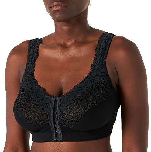 Damart - Soutien-Gorge Ouverture Devant, en Coton - Sans Armatures, Agrafes Devant - Larges Bretelles Ouatinées et Réglables