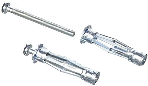 Molly M16150PB-XJ Chevilles métalliques 50 pièces 5x50 mm + vis - matériaux creux - conditionnement Pro, Gris, Set de 100 pièces