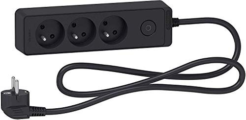 Schneider - Bloc multiprises 3 Prises 2P+T 1,5m - Anthracite