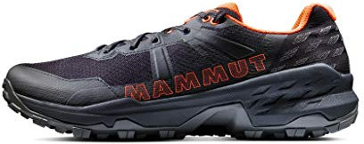 Mammut Sertig II Low GTX Men | Wanderschuhe für Herren, Outdoor Schuhe, Wasserdichte Sportschuhe, Gore-Tex Trekkingschuhe, Leichte Bergschuhe, Für Sport & Hiking | Black-Vibrant Orange, 8.5