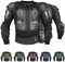 BULLDT Protektorenjacke Damen & Herren Titan für Motorrad Motocross ATV Skatebording Quad Scooter MTB Enduro Reiten Protektoren - Atmungaktiv 2in1 Jacke mit abnehmbar Rückenprotektor - Schwarz - XXL