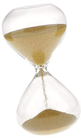 Muzrunq Sablier minuteur de Sable doré Sable sablier 3 Minutes chronomération de Sable mesures de Verre de Bureau de Bureau