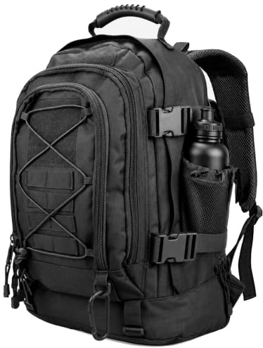 Miramrax Tactical Backpack Military Army Daypack - Assault Pack for Men Molle Backpacks Bug Out Bag 3 Day Pack for Hiking Camping Travel Hunting Rucksack Trekking Black