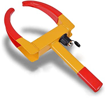Wheel Clamp Lock, Security Tire Lock Anti Theft Lock, Adjustable Heavy Duty Trailer Lock for Car, Truck, Trailers, Van Truck
