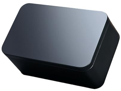 YUSSEQDD Caja de té cuadrada resistente y duradera hecha de hierro estañado, latas de almacenamiento de Metal rectangulares vacías, caja de lata cuadrada, caja de Metal, Azul oscuro