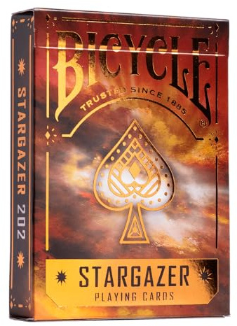 Bicycle - Stargazer 202 - Jeu de 54 Cartes à Jouer - Magie/Poker/Jeu de Cartes, Jaune