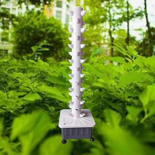 RRrawgff Coltivazione Intelligente del Giardino Indoor, Coltura idroponica da Giardino, Kit da 45 pozzetti, Inclusi Timer e Pompa dell'Acqua