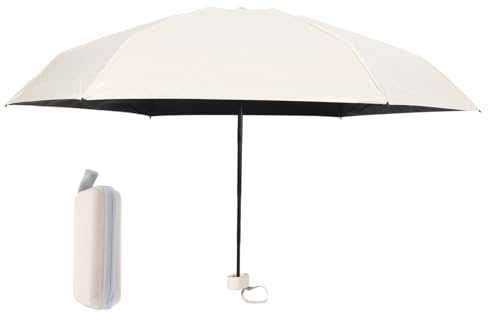 VALICLUD Ombrello Da Sole Compatto e Portatile Con Protezione Uv Ombrello Multiuso Per Sole e Pioggia Facile Da Trasportare Borsa o Tasca