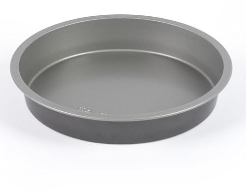 Salter Essentials BW13662 - Teglia rotonda da 21 cm, con rivestimento antiaderente, lavabile in lavastoviglie, facile da pulire, realizzata nel Regno Unito, in acciaio al carbonio resistente, leggera