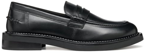 Geox Mocassins D SERILDA pour Femme, Noir, 38 EU, Noir, 38 EU