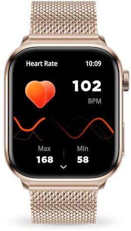 Ice-Watch - Ice Smart 2.0 Rose Gold Milanese Band 1.96 AMOLED - Montre connectée Rose-Gold pour Femme avec Bracelet en Acier Inoxydable - 024562 (1.96 Pouces)