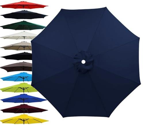 Copertura di ricambio per ombrellone da giardino, 2,0 m, 2,5 m, 2,7 m, 3,5 m, 3,5 m, 6/8, copertura per ombrellone da giardino