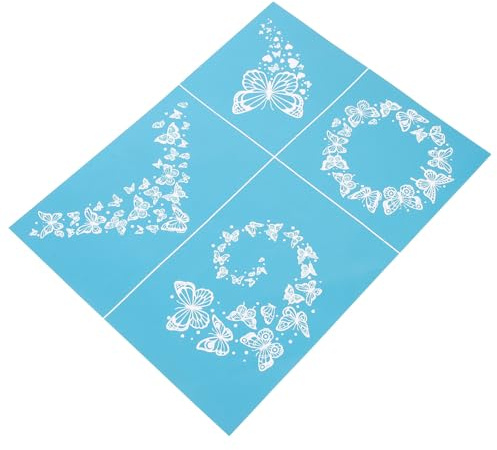 Toddmomy Pochoir en Maille Lavable et Réutilisable pour Impression Sérigraphique Surface Lisse en Tissu, pour Décoration de Fête sur Toile et Bois
