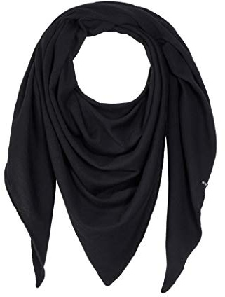 Enter the Complex® Sciarpa Donna Triangolare, 100% Lana Merino, Morbida, Nero