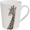 Maxwell & Williams DX0514 Kaffee-Becher hoch African Giraffe 460 ml – Keramik, Schwarz-weiß Tier-Motiv, in Geschenkbox