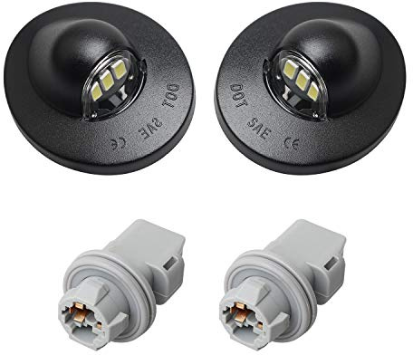 License Plate Lights with Socket for Ford F150 F250 F350 Super Duty Ranger