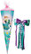 alles-meine.de GmbH Schultüte - die Eiskönigin - Frozen - 85 cm - eckig - incl. große Schleife - Tüllabschluß - Zuckertüte - mit/ohne Kunststoff Spitze - für Mädchen - völl..