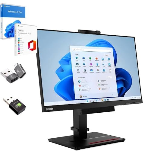 Lenovo Kompletter Business-Computer ThinkCentre Mit 27 Zoll Ultra Slim Monitor | Intel Core i5 8500 | DP USBC | 16 GB | 512GB | Webcam Win 11 Pro MS Office 2021 Pro Garantie 36 Monate (überholt)