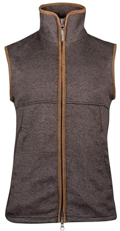 JACK PYKE Gilet polaire mélangé, marron, L