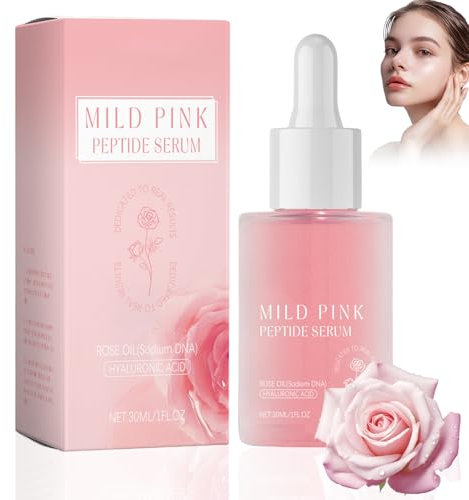 Rose Öl Serum, Gesichtsserum Frauen,Feuchtigkeitsserum Gesicht,mit Rosenöl, Hyaluronsäure, Kupfertripeptid-1,Reparieren Sie die Barriere, straffen Sie die Haut und spenden Sie intensiv Feuchtigkeit
