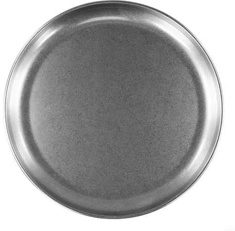 UTTASU Placa redonda para parrilla de camping hecha de acero inoxidable 304 resistente a la corrosión para todas las ocasiones (26 cm)