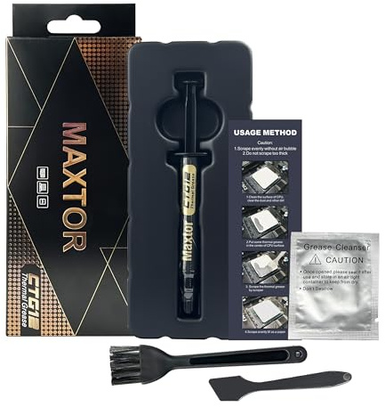 Maxtor CTG12 High Performance Heat Sink Compound Thermal Paste for Cooling All Processors,CPU,GPU，PC,PS4,PS5,Xbox，Ovens，Non-Conductive，2g