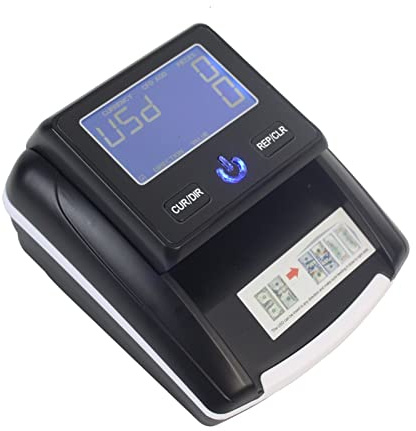 Macchina per contare i soldi, Counter Machine Monti Rilevatore di denaro con batteria ricaricabile for le banconote rilevanti(LCD with battery)