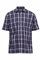 Champion Mens Whitby Country Casual Short Sleeve Shirt - Navy Check - 4XL