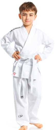 Starpro Judoanzug für Kinder – Hochwertiger Judo Gi aus 100% Baumwolle, 250 g/m² – Inklusive Weißer Gürtel – Größen 100 cm bis 170 cm