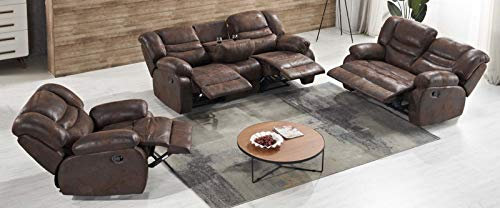 Microfaser Schlafsofa Polstermöbel Fernsehsofas Sessel 5116-3+2+1-VF03