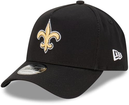 New Era New Orleans Saints NFL Evergreen Schwarz Verstellbare 9Forty A-Frame Cap - One-Size